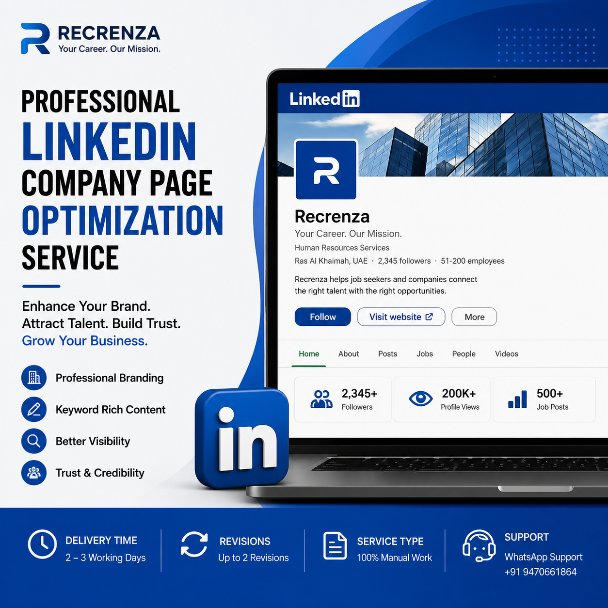 Professional LinkedIn Company Page Optimization Service