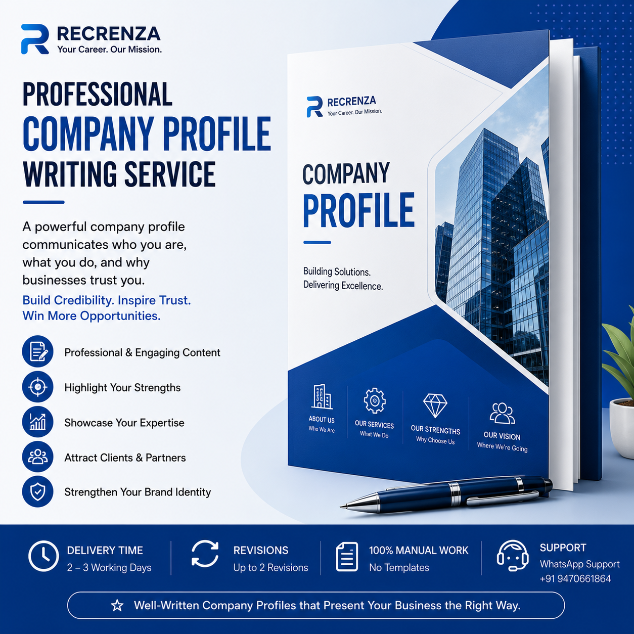 Professional Company Profile Writing Service