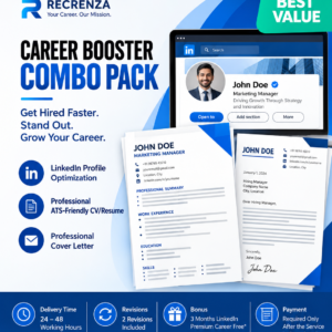 Career Booster Combo Pack – LinkedIn Optimization + ATS CV + Cover Letter